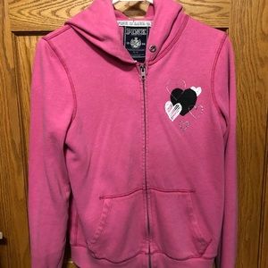 VS Pink Size Medium Zip Up Hoodie